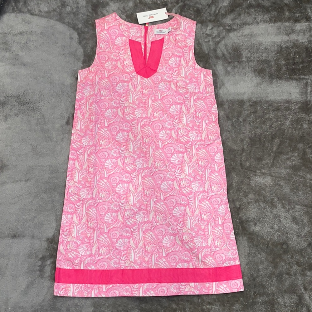 New girls Vineyard Vines shell print tunic dress